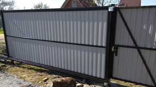 Купить сваи для ворот в Заволжье. Заказать ворота на сваях под ключ от 21731 руб